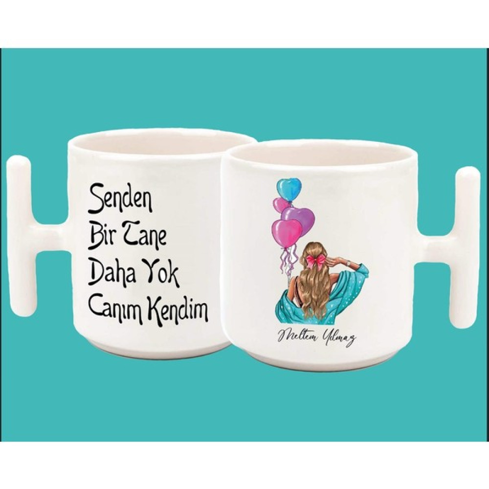 Hesaplısı Burada İsimli Senden Bi Tane Daha Yok Canım Kendim Baskılı T Kulp Kupa 4 Fincan / Bardak / Kahve Takımı Fiyatı