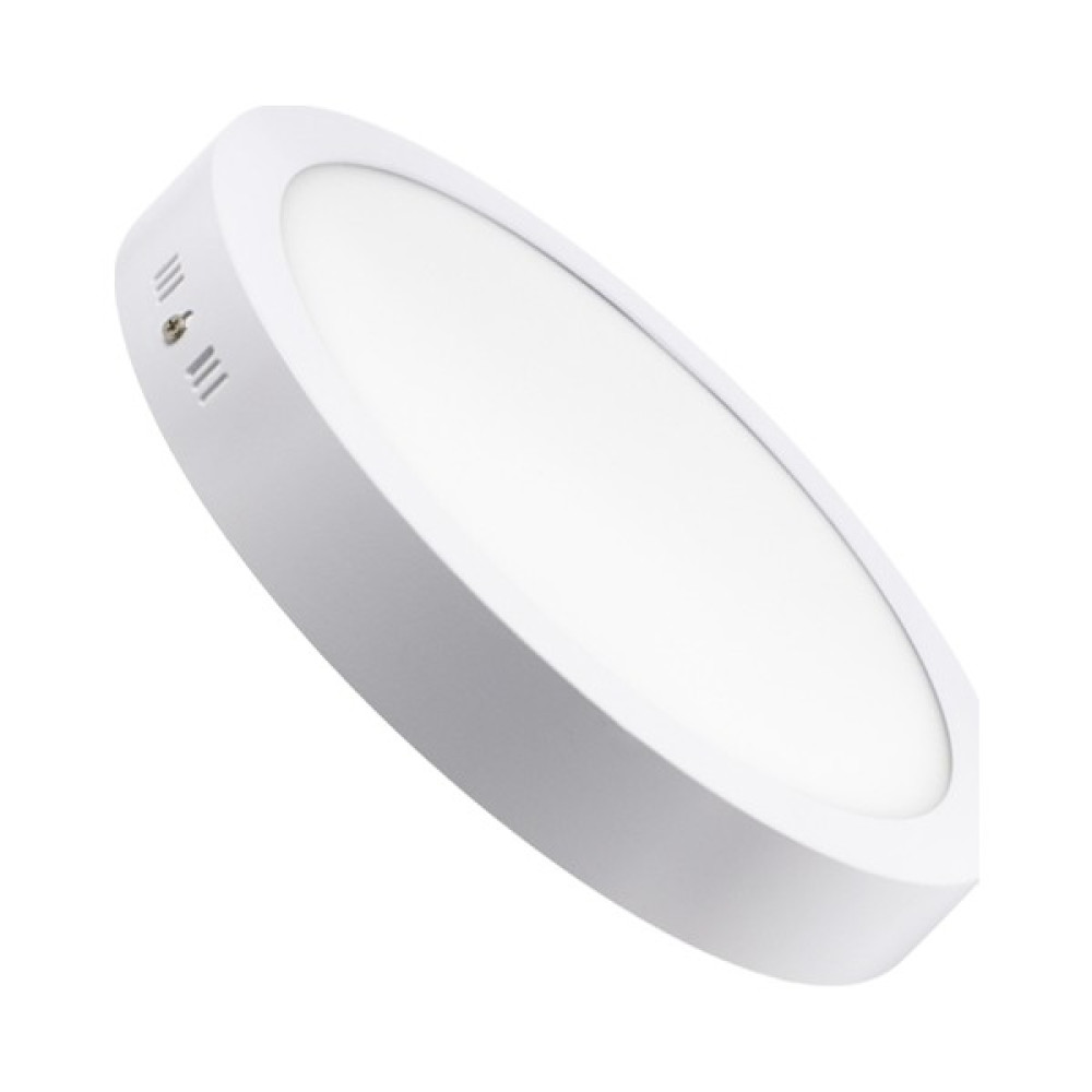 Heslight 18W LED Panel Sıva Üstü Yuvarlak - 4000K - Ilık Beyaz Armatür Fiyatı