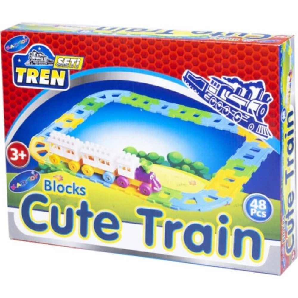 Heticaret 48 Parça Blok Tren Seti - LEGO Tren Seti - Mavi Oyuncak Araç Fiyatı