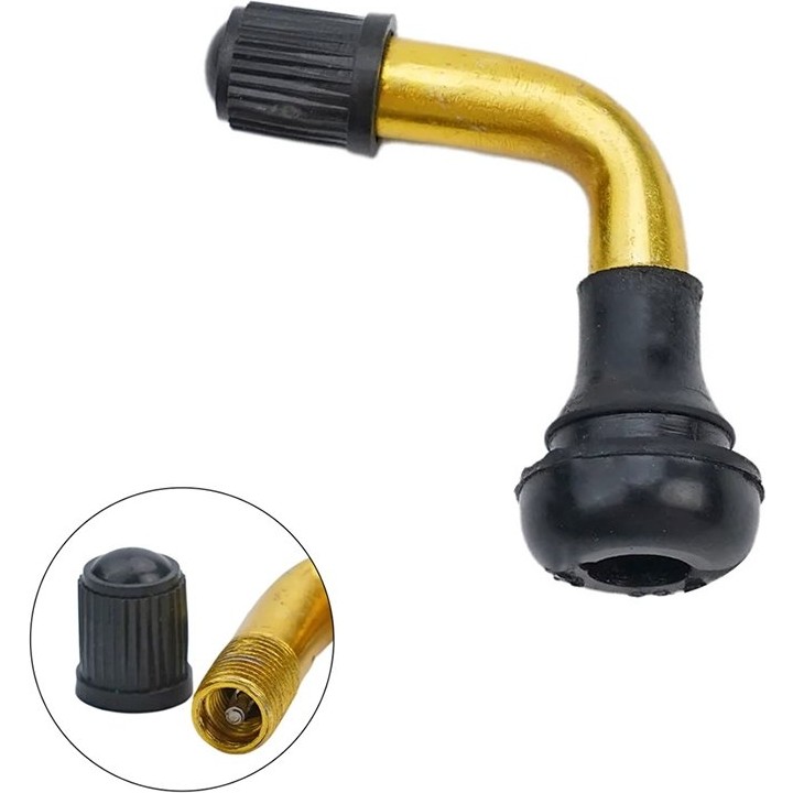 Heugers Tubeless Valf - Dubleks Sibop - E-Scooter Uyumlu, 90° Eğik Tip Lastik Valfi Scooter Fiyatı