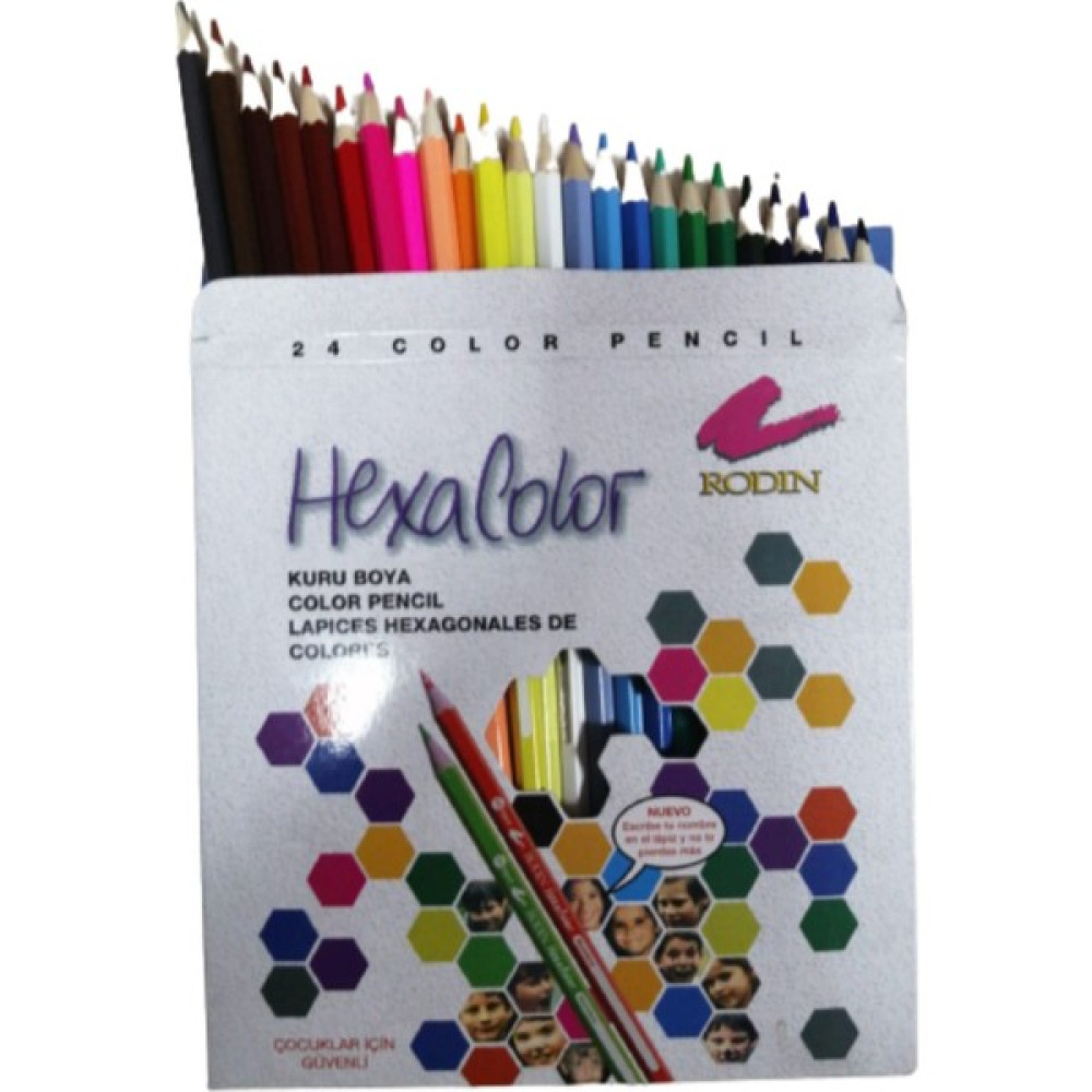 Hexa Color Hexacolor Kuru Boya 24’lü Karton - Renkli Kuru Boya Kalemi Fiyatı