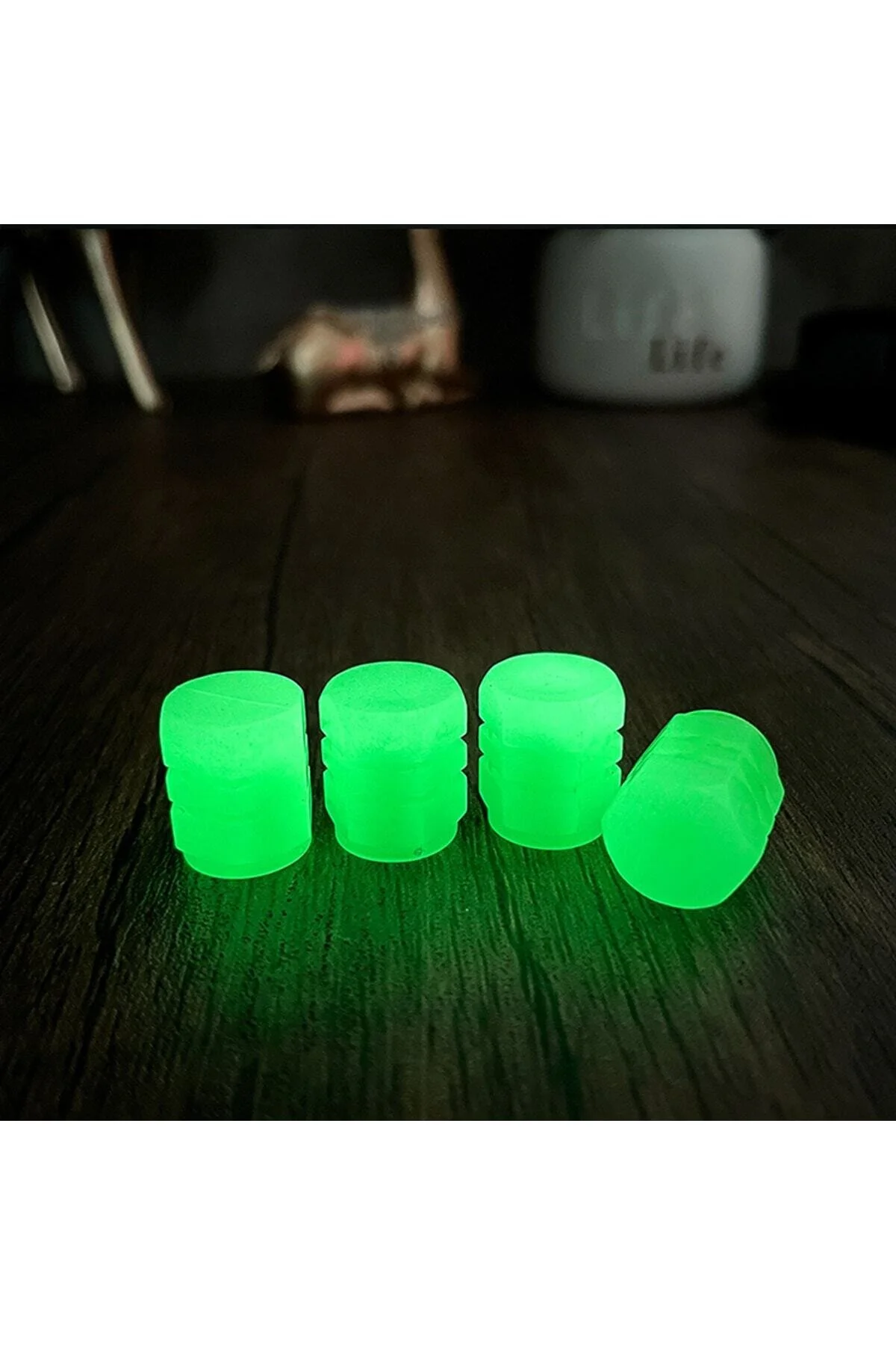 HEXAGON Fosforlu Floresan Led Yeşil Pilsiz Araba Motorsiklet Lastik Sibop Kapaği (2 Adet)" Lastik Tamir & Bakım Fiyatı