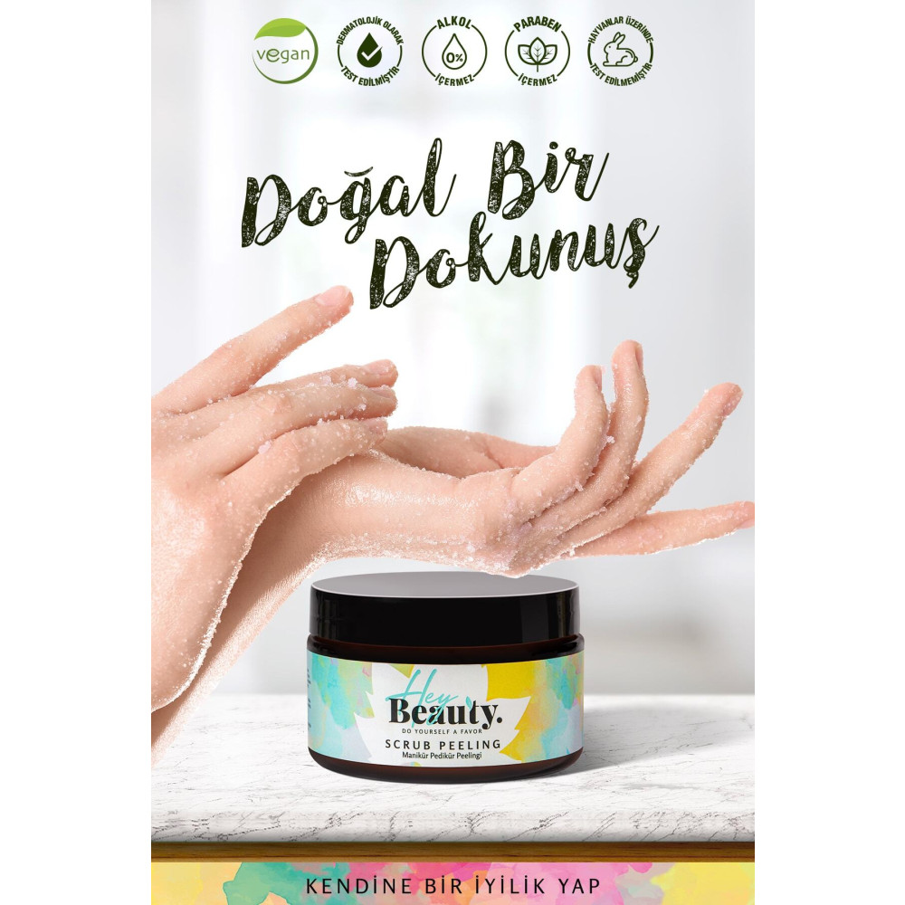 HEY BEAUTY Manikür Pedikür Peelingi 250 ml Manikür & Pedikür Seti Fiyatı