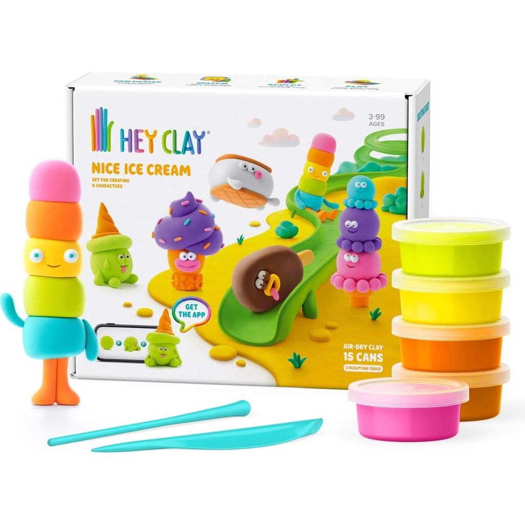HEY CLAY Hava ile Kuruyan Kil (15'li Kutu) - Dondurmalar - Renkli Oyun Hamuru & Kil Fiyatı
