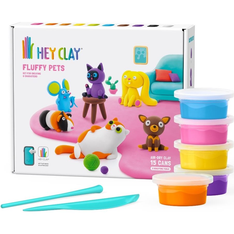 HEY CLAY Hava ile Kuruyan Kil (15'li kutu) - Sevimli Evcil Hayvanlar - Renkli Evcil Hayvan Ürünleri Fiyatı