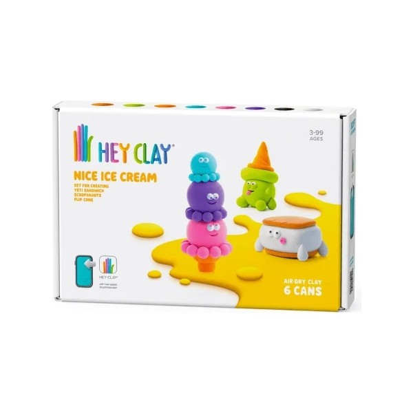 Hey Clay Yaratıcı Kil Seti - Flip Cone, Yeti Sandwich, Scoopanauts Diğer Fiyatı