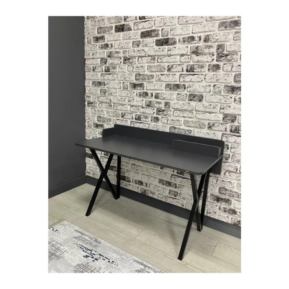 Hey Moduler Mobilya Gunes Antrasit Gri Calisma Masasi Bilgisayar Ofis Masasi Metal Siyah Ayakli Kalemlik 120 Cm Çalışma Masası Fiyatı