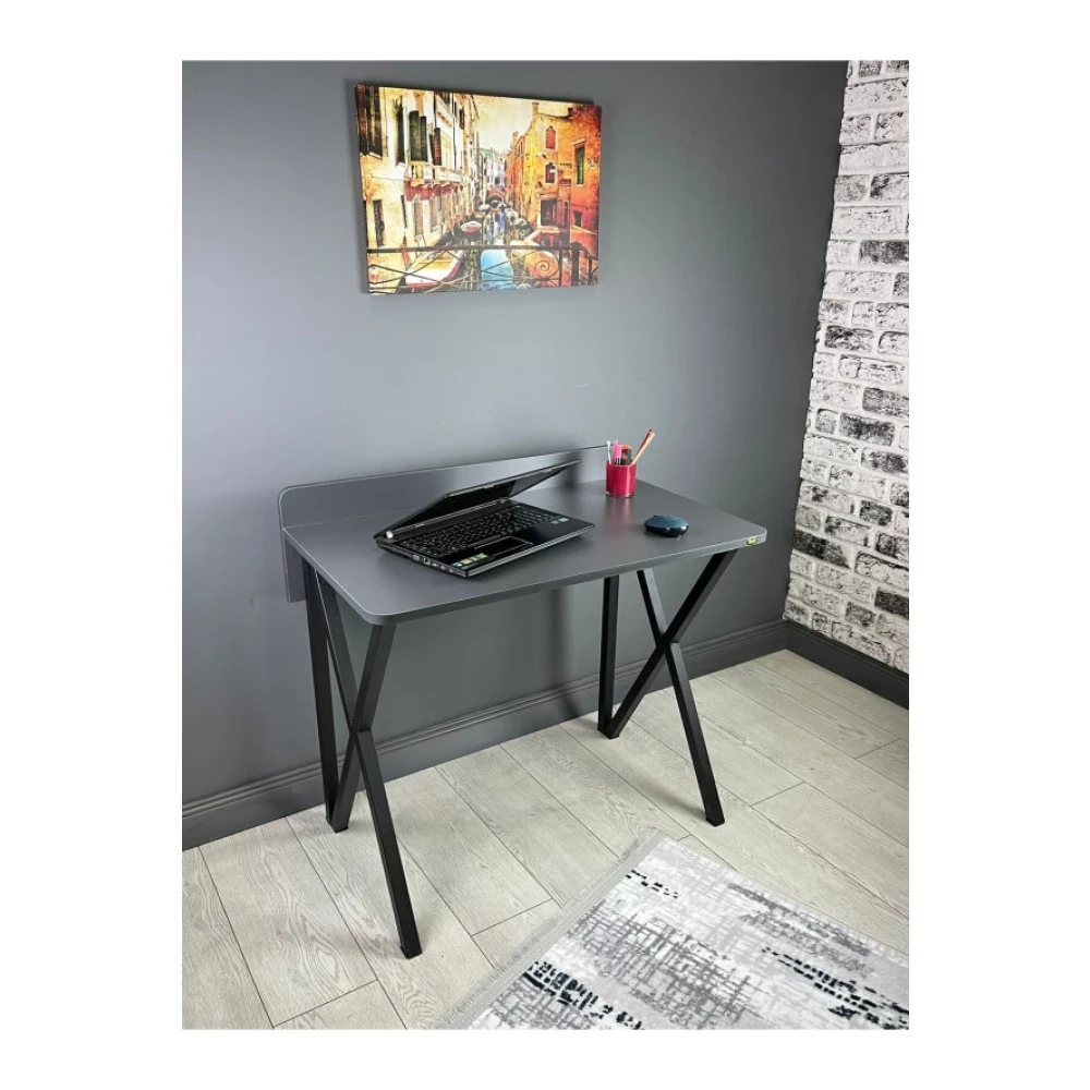 Hey Moduler Mobilya Hayal Antrasit Gri Calisma Masasi Bilgisayar Ofis Masasi Metal Siyah Ayakli 90 Cm Çalışma Masası Fiyatı