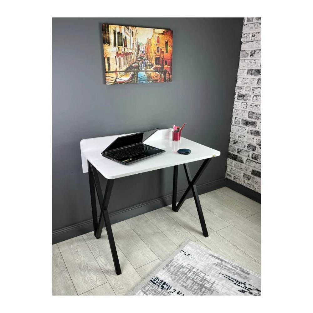 Hey Moduler Mobilya Hayal Beyaz Calisma Masasi Bilgisayar Ofis Masasi Metal Siyah Ayakli 90 Cm Çalışma Masası Fiyatı