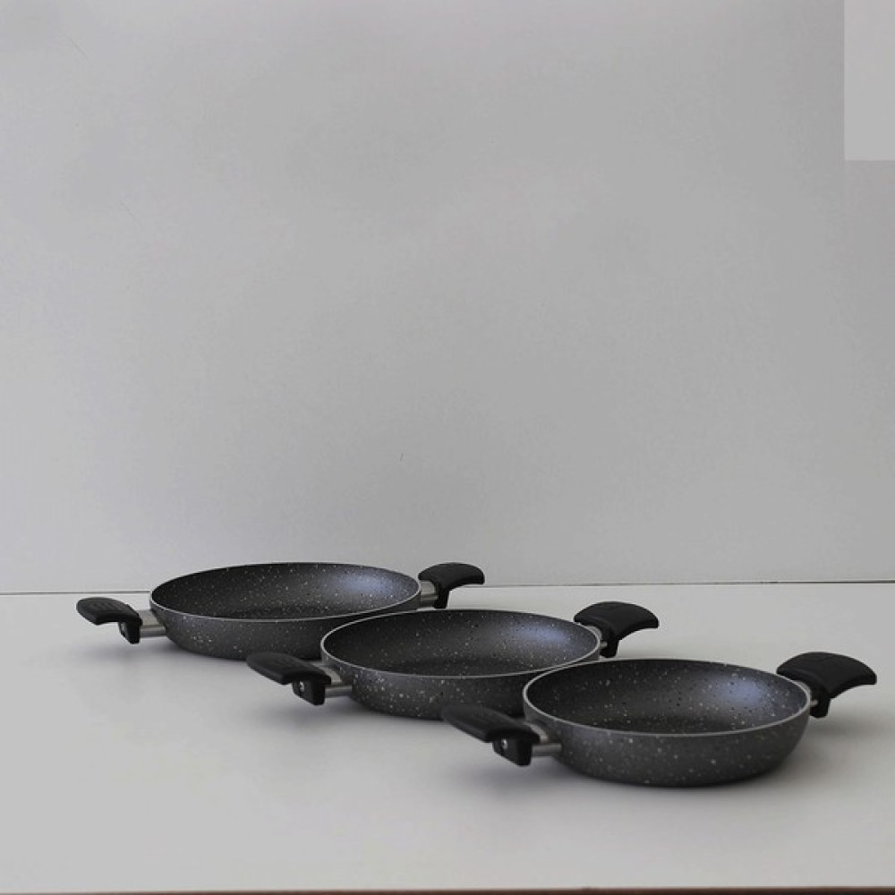 Hey Sey Hey Şey Çift Kulp 18-20-22 cm Tava Seti 2,0 mm Kalınlık Tavalar Fiyatı