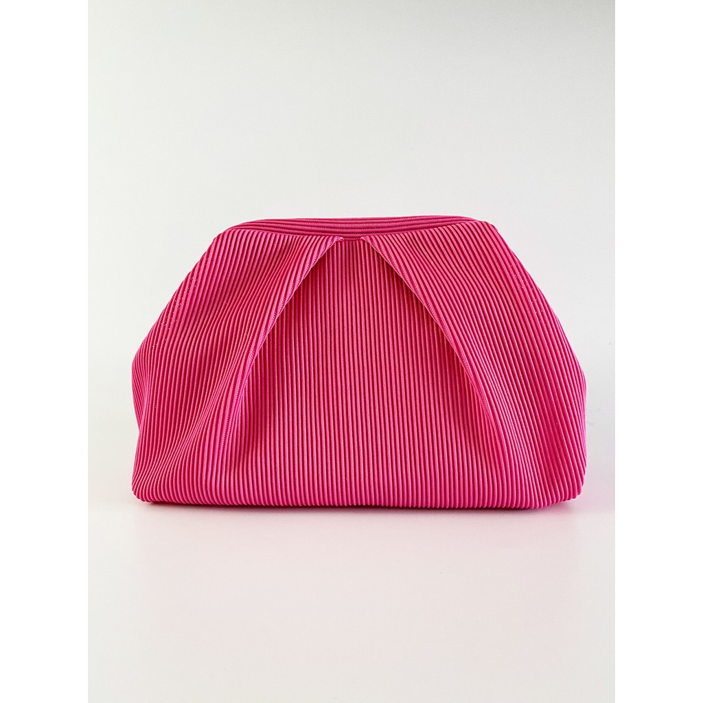Heybes Kadın Fuşya Piliseli Clutch El Çantası Diğer Fiyatı