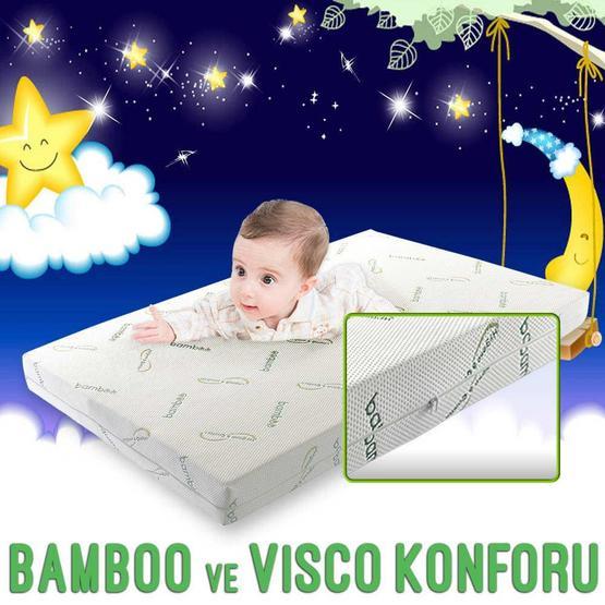 Heyner Bamboo Visco Ortopedik 80x140 cm Bebek Yatağı