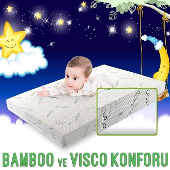 Heyner Bamboo Visco Ortopedik 80x140 cm Bebek Yatağı