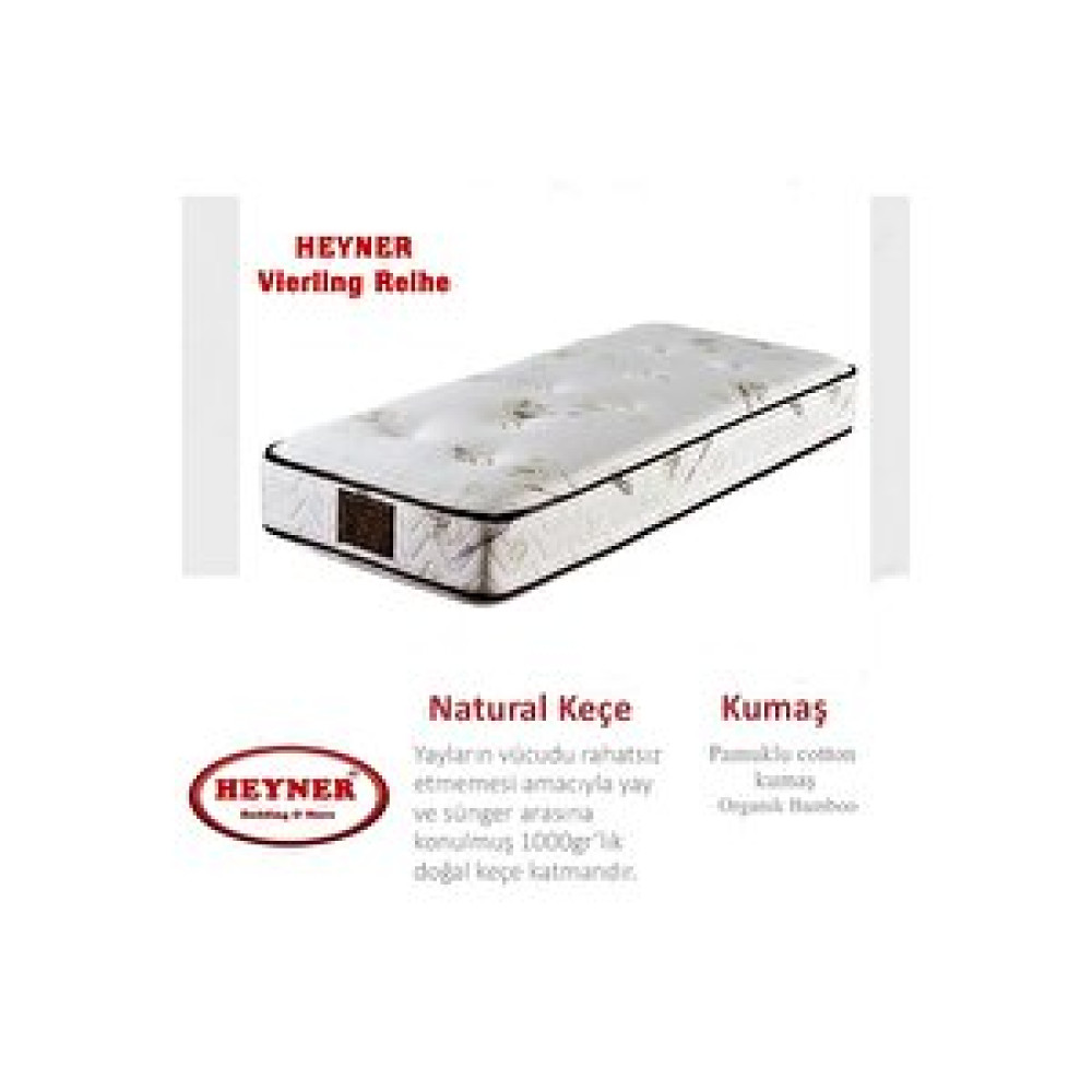 Heyner Vierling Reihe 70x130 Cm Ortopedik Yaylı Yatak Lüx Coffe Bamboo Yatak Yatak Fiyatı