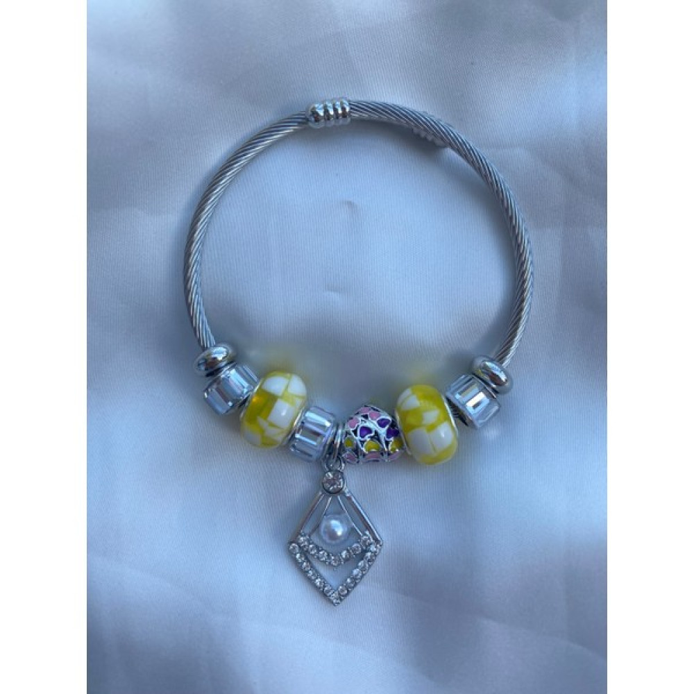 H.F Business Çelik Pandora Charm - Gümüş Altın, Takı & Aksesuar Fiyatı