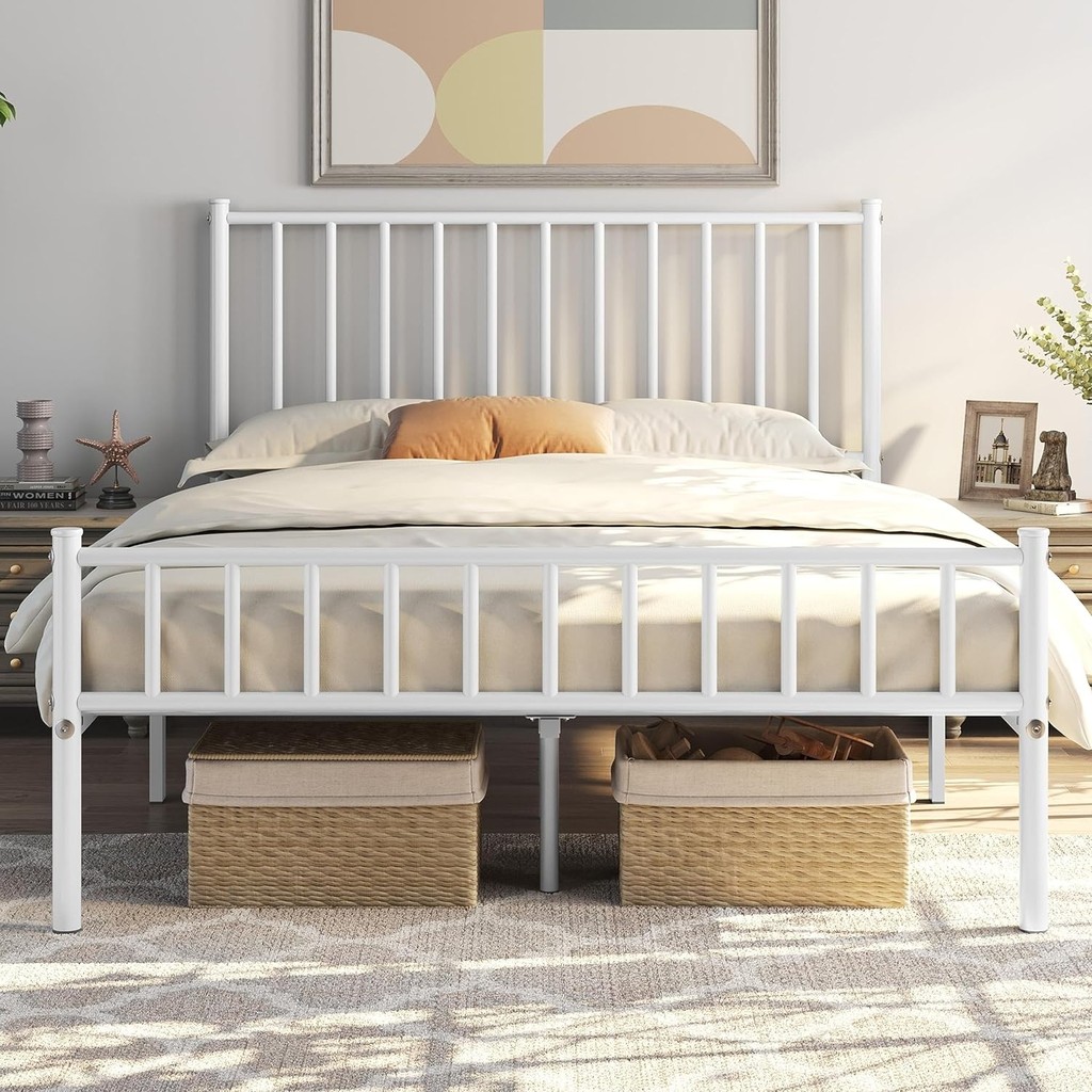 HFT Home Metal Karyola, Çınar Metal Karyola Siyah Beyaz Gold Renk Seçenekli, Çift Kişilik - 140 x 190 cm SSD / Solid State Drive Fiyatı