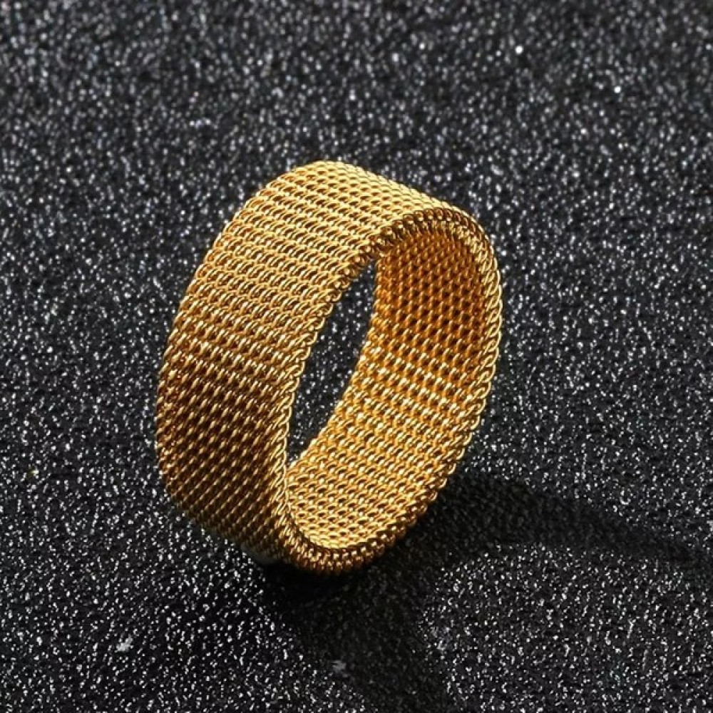 Hg.Aksesuar Unisex Hasır Örgü Çelik Yüzük - 21 Yüzükler Fiyatı