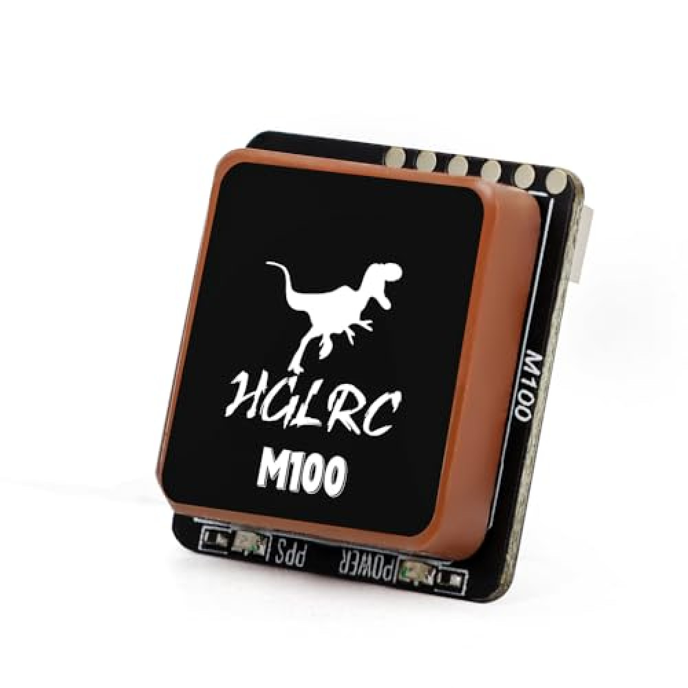 HGLRC M100-5883 GPS Compass Module, Upgraded 10th Generation Chip Compatible with FPV Fixed-Wing UAV
