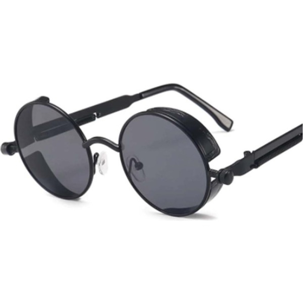 HGM Siyah Yuvarlak Metal Çerçeve Unisex Güneş Gözlüğü Erkek Güneş Gözlükleri Fiyatı