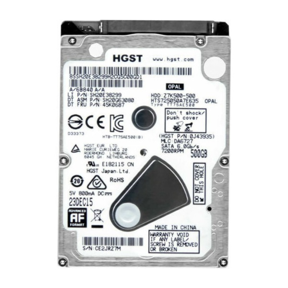 Hgst HTS725050A7E635 500 GB 7200 Rpm Sata 2.5" (0J26155) Laptop Hard Drive Sabit Diskler Fiyatı