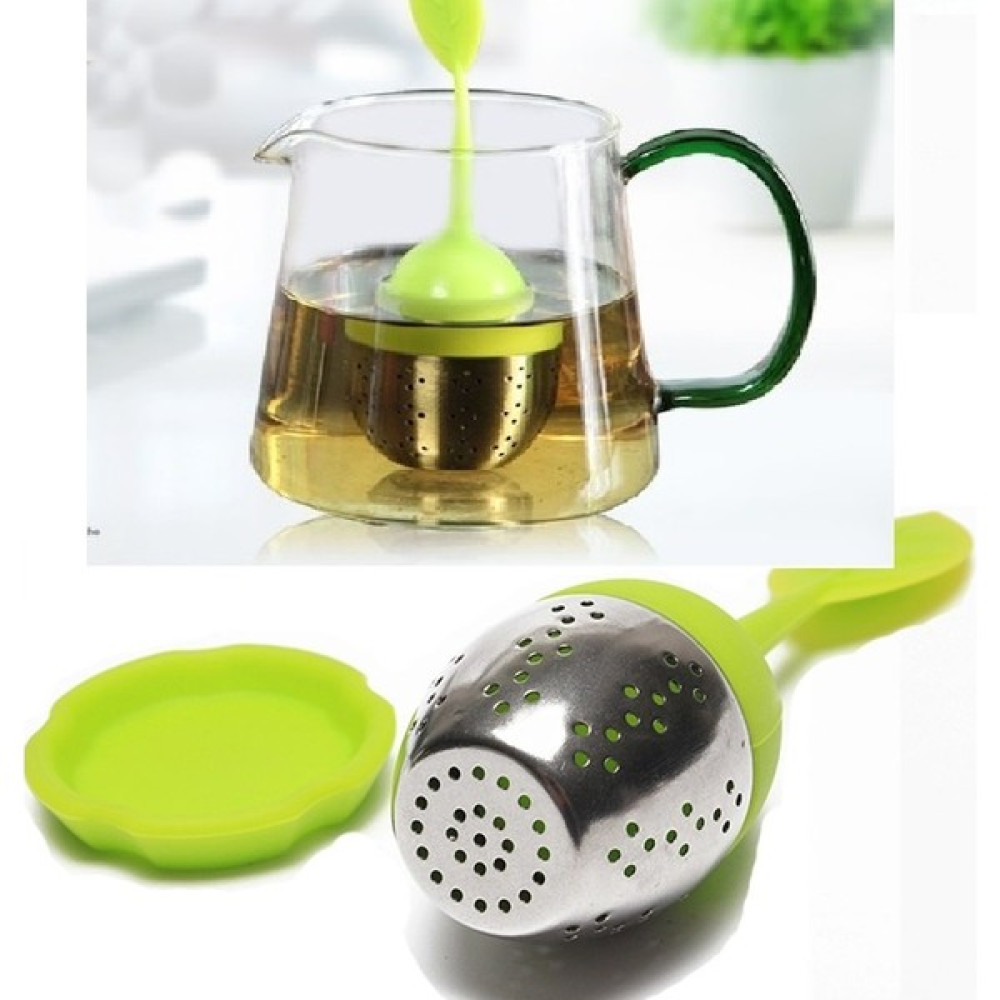 Hgüneyli Silikon Paslanmaz Çelik Yaprak Çay Süzgeci Çay Kaşığı Demlik Topu Bitki Çayı Filtresi - 1 Adet Çay / Çaydanlık Setleri Fiyatı