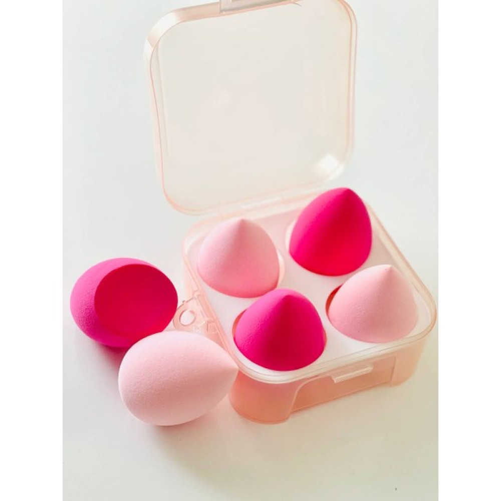 Hi Beauty Plastikli Kutulu Renklı4'lü Makyaj Sünger Seti - Mor Makyaj Ürünleri Fiyatı