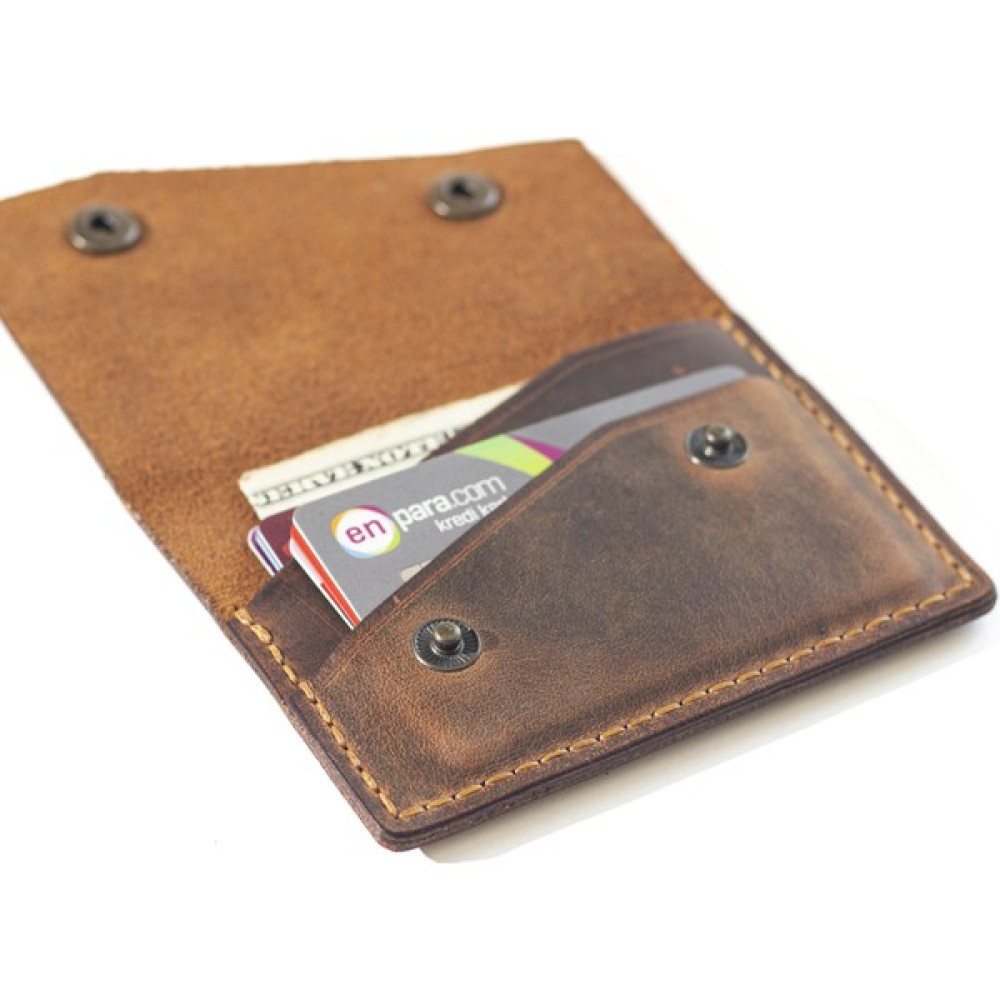 Hi Leather Risus Kapaklı Hakiki Deri Minimal Cüzdan Erkek Kartlık Fiyatı