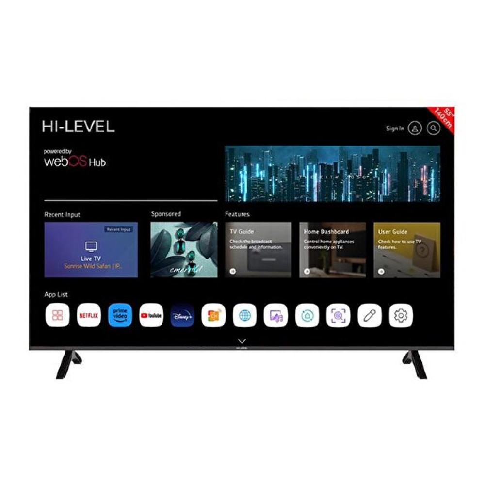 Hi-Level Sihirli Kumandalı Hl55Umn256 55" 140 CM 4K Ultra HD WebOS Smart LED TV Televizyonlar Fiyatı