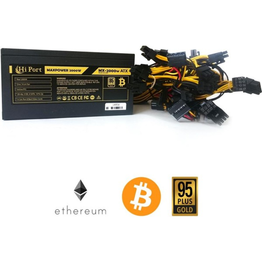 Hi Port Maxpower MX-2000W 95+ Gold 2000W Mining Güç Kaynağı Oto Boyaları Fiyatı