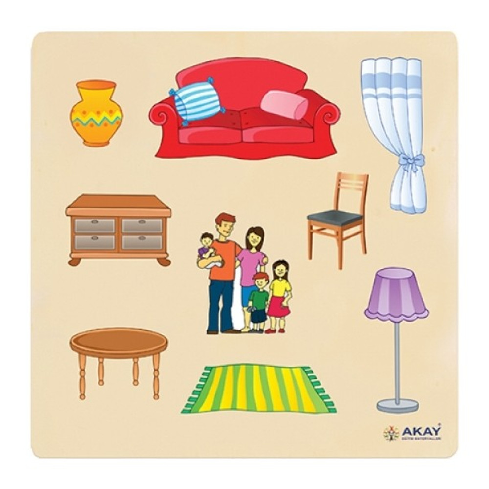 Hi-Q Toys Ahşap Tutmalı Puzzle Ev Eşyaları Bebek Oyuncakları Fiyatı