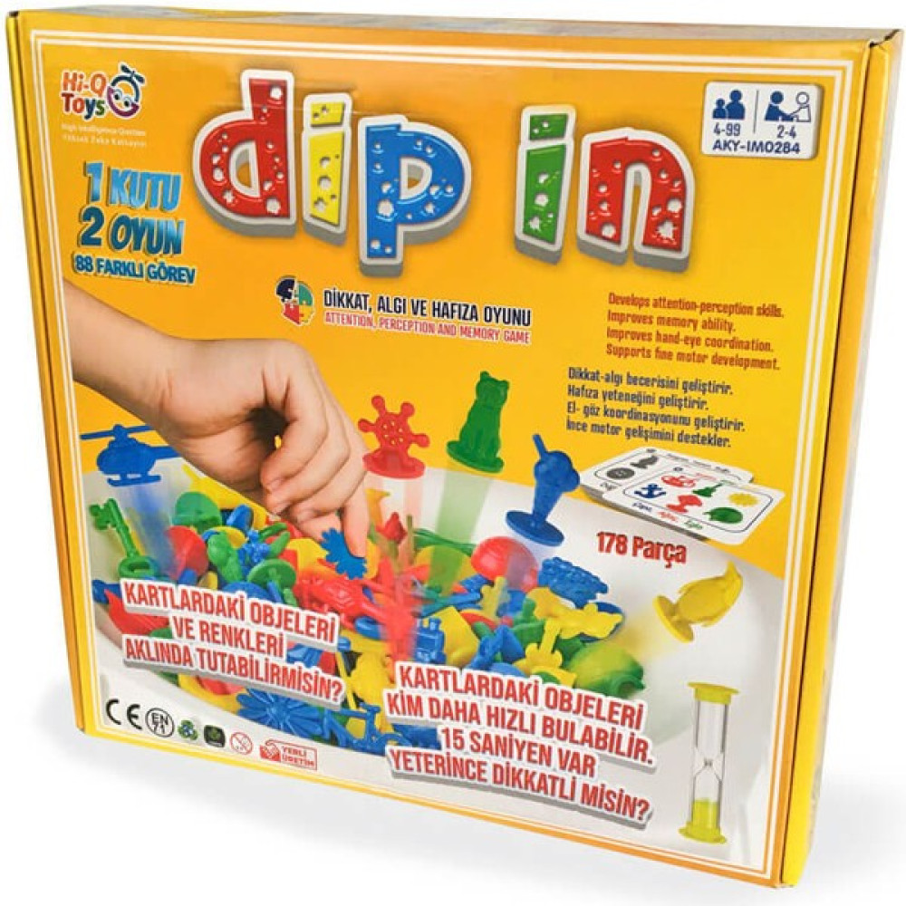 Hi-Q Toys Dip In Dikkat, Algı ve Hafıza Oyunu Çocuk Oyuncağı Fiyatı