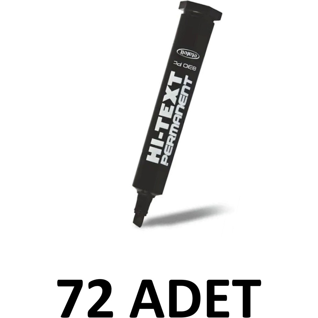 Hi-Text 72 Adet 830PC Kesik Uç Permanent Kalem Koli Kalemi Siyah Kalem & Yazı Gereçleri Fiyatı