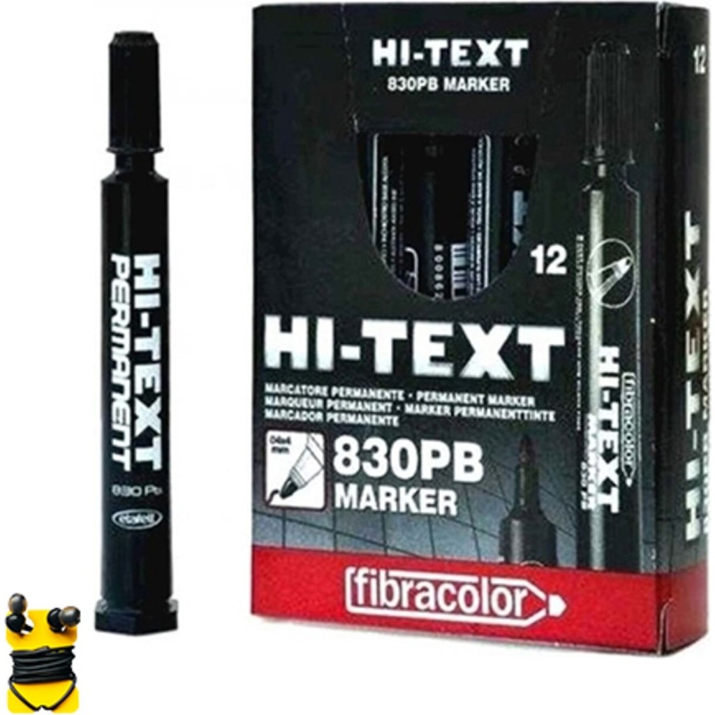 Hi-Text 830PB 12'li Yuvarlak Uç Koli Kalemi Kalıcı Mürekkep ile Hızlı ve Kolay Kullanım Sunar Kalem & Yazı Gereçleri Fiyatı