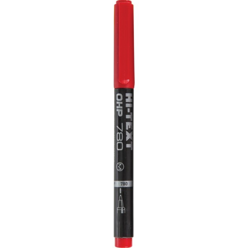 Hı-Text Asetat Kalemi (M) Kırmızı 780Mk Sanatsal Malzemeler Fiyatı