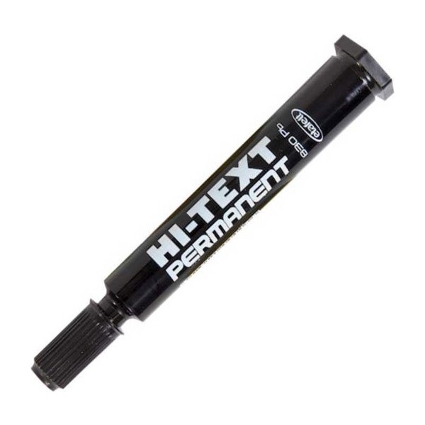 Hi-Text Hı-Text Permanent Marker ( Koli Kalemi ) Yuvarlak Uç Siyah 12 Li 830 - Kesik Uç Kalem & Yazı Gereçleri Fiyatı