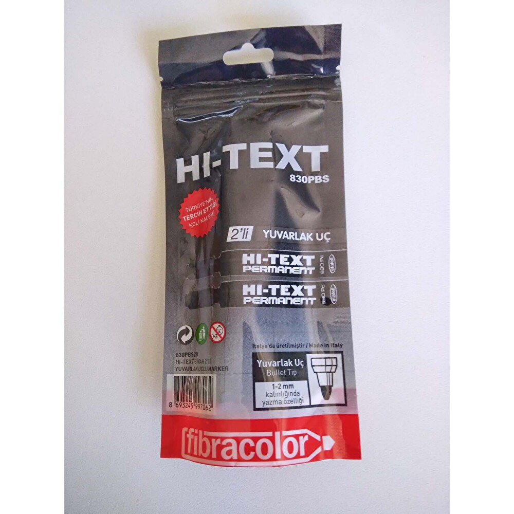Hi-Text Yuvarlak Uç Marker Kalem 2'li Siyah CD-DVD-Asetat Kalemi Fiyatı