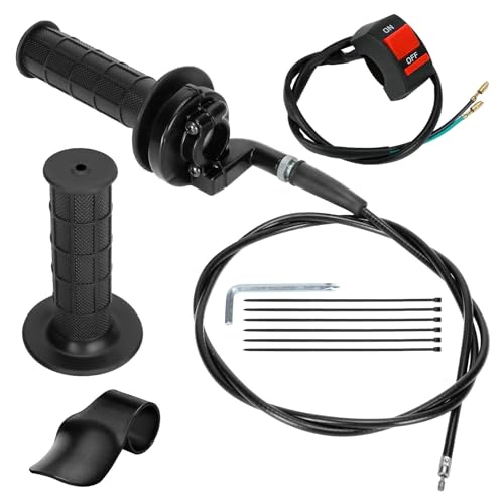 HIAORS 7/8" Mini Bike Throttle Cable Assembly Kit Compatible with Coleman CT200U CT200U-EX BT200X Baja Warrior MB200 DoodleBug DB30 79cc CT100U CC100X Motovox Predator 212cc 196cc 6.5hp Engine Parts