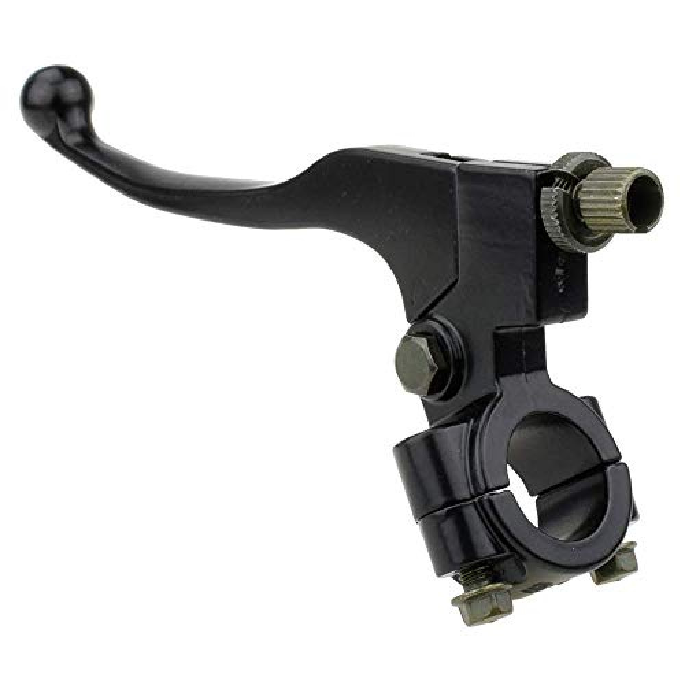 HIAORS 7/8" Universal Motorcycle Black Left Clutch Brake Handle Lever Perch for CRF XR 80 100 CRF80 XR200 SSR 125cc Coolster Roketa Baja X-Treme Pit Dirt Motor Bike Motocross Parts