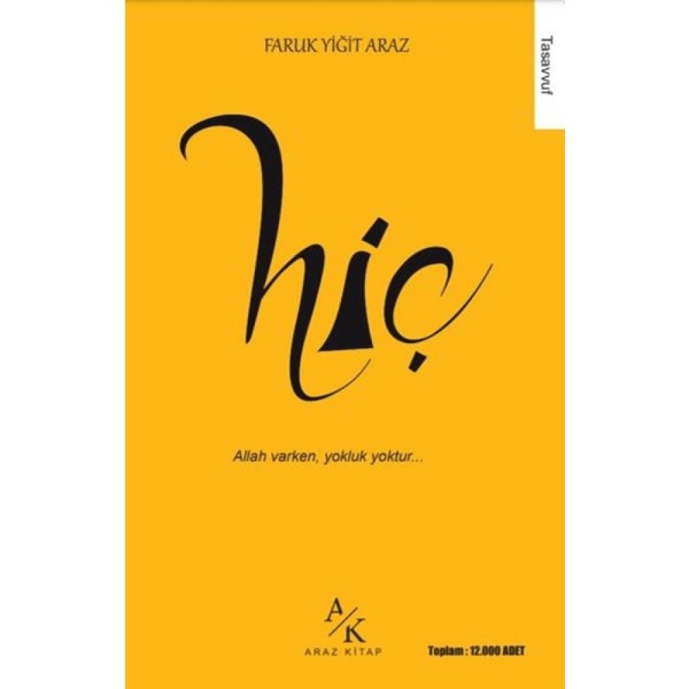 Hiç - Faruk Yiğit Araz Şiir Kitapları Fiyatı