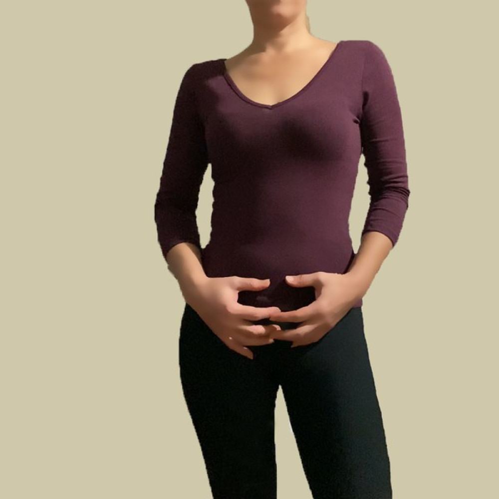 Hidden Beauty Yoga/fitnes Tişört 3/4 Kol Ön Arka V Yaka Yumuşak Pamuk Kumaş Bayan T-shirt Fiyatı