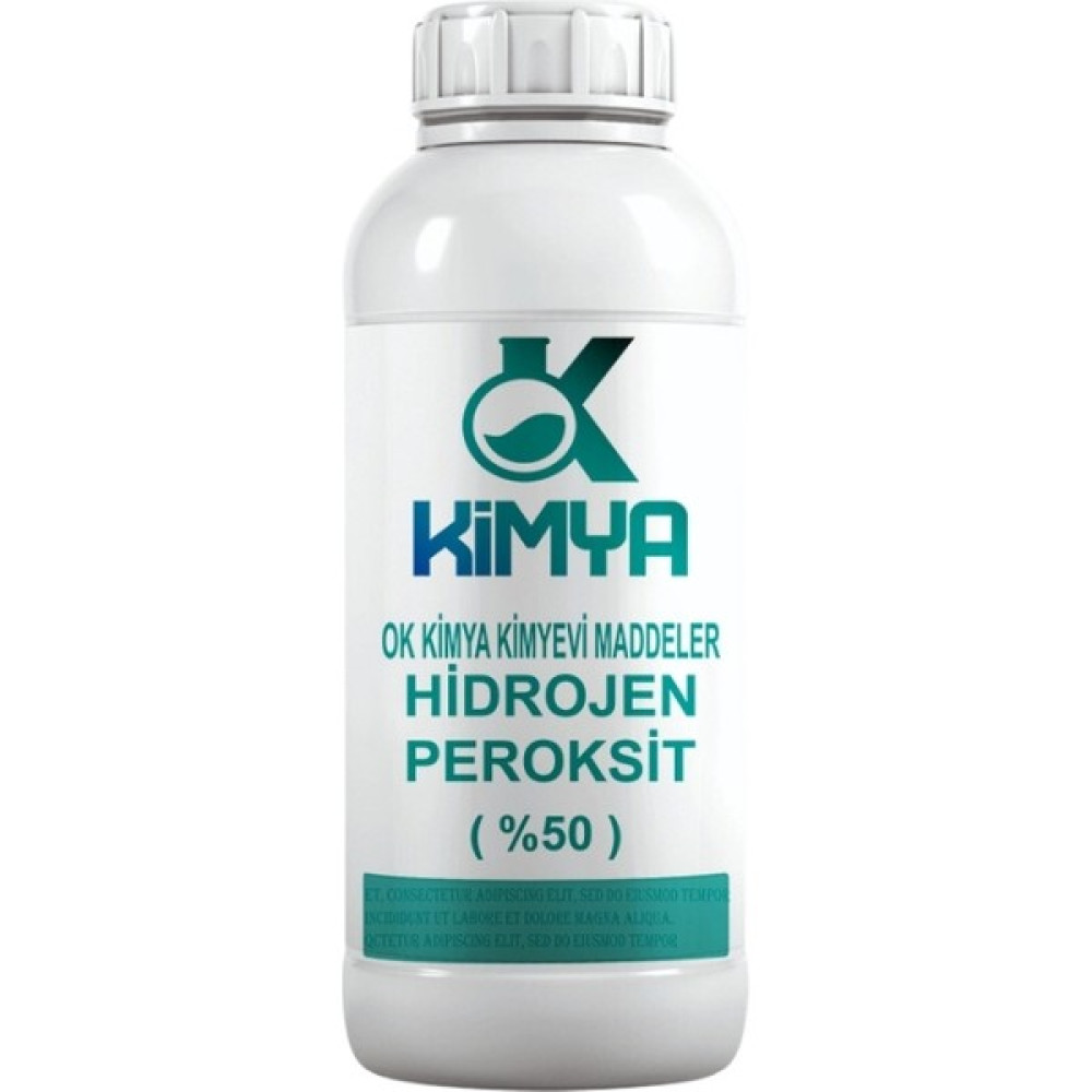 Hidrojen Per Oksit %50 - Hydrogen Peroxide Oksijenli Su 500 gr - 500 ml Hijyen ve Temizlik Fiyatı
