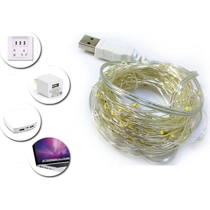 HİDZ Hidz Tel Led Işık 3 Metre USB Girişli - 3 m - Beyaz Led Aydınlatmalar Fiyatı