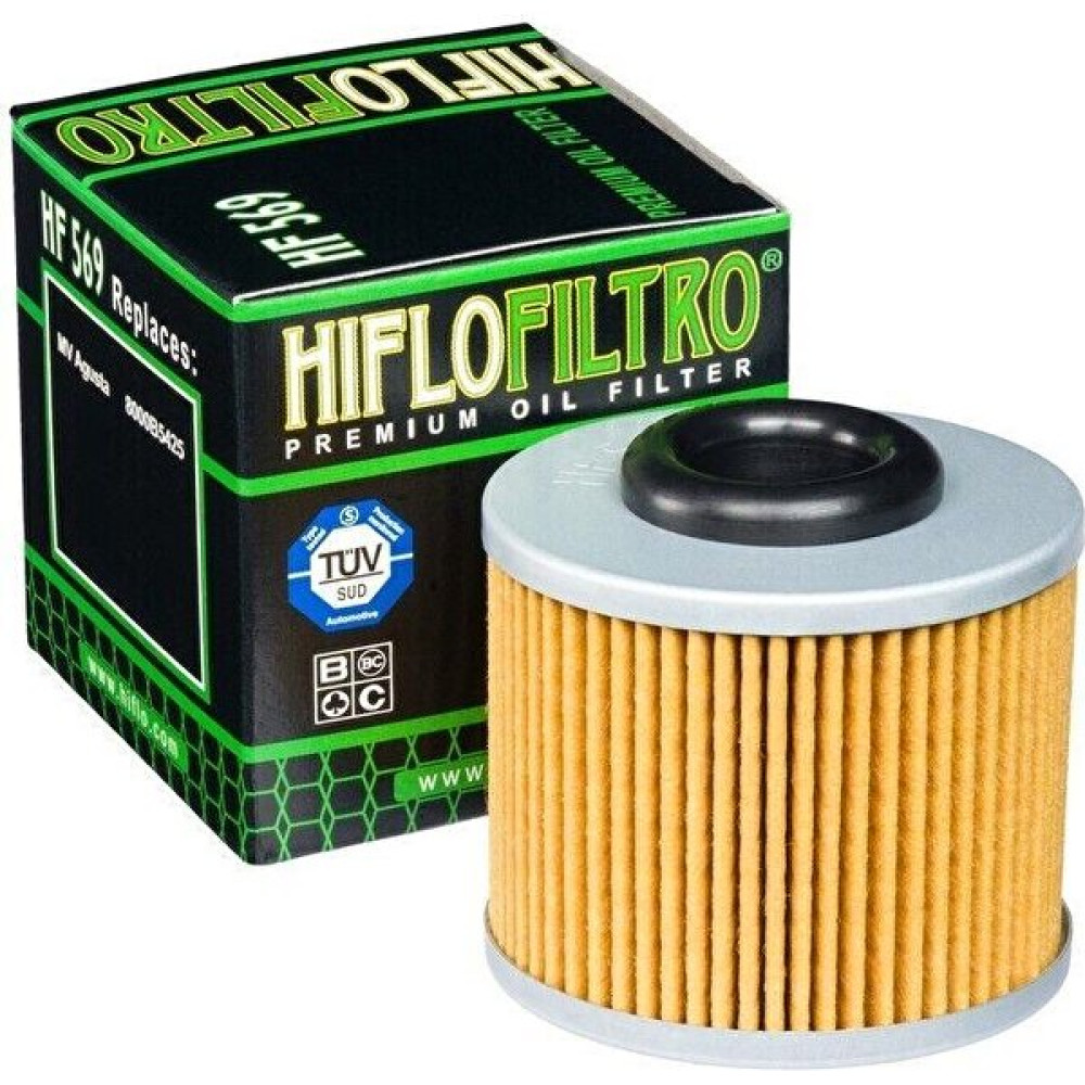 Hiflo HF569 2014-2017 Mv Agusta Turismo Veloce 800 Lusso Uyumlu Yağ Filtresi - Tek Renk - Standart Oto Filtre Grubu Fiyatı