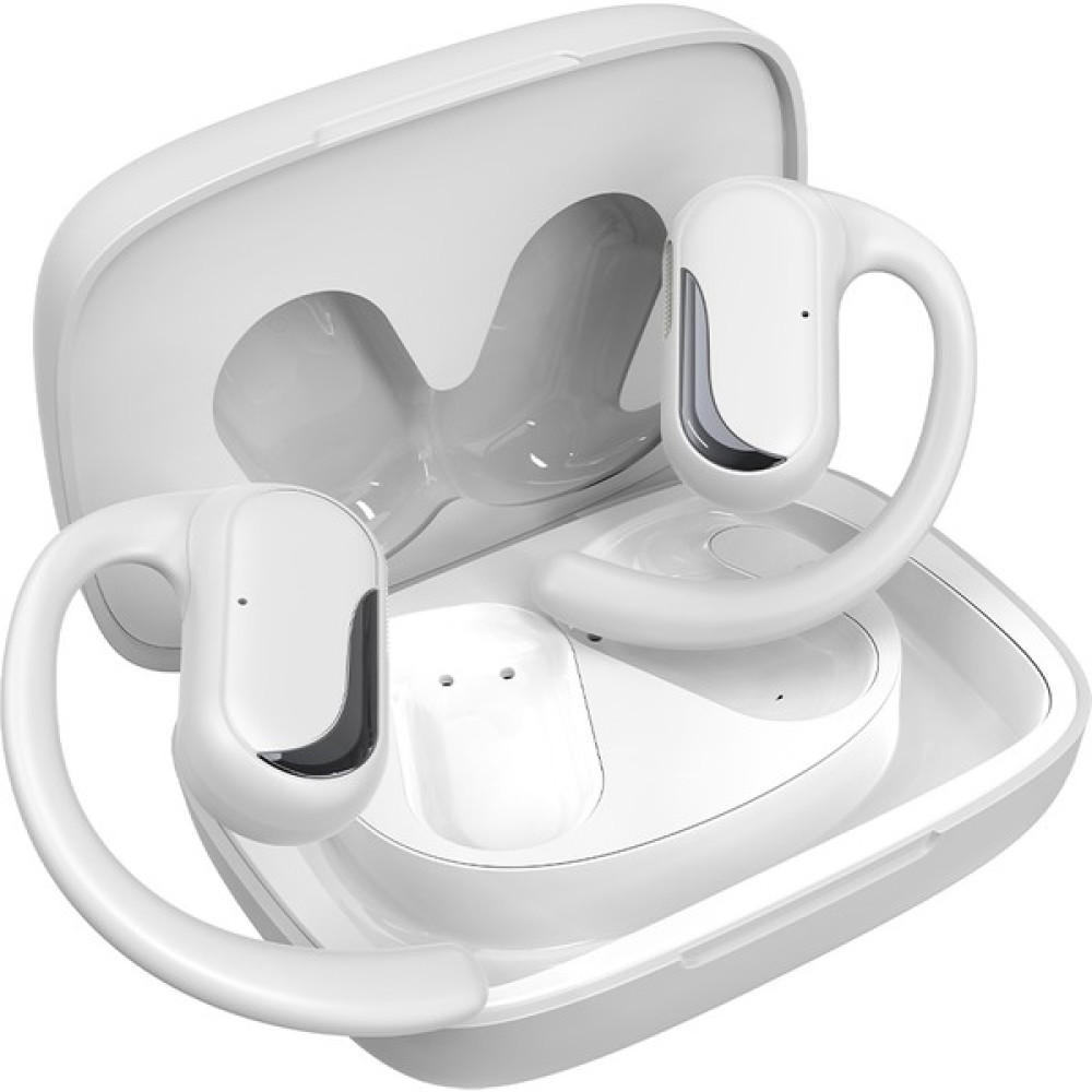 HiFuture FutureMate Pro BT 5.2 IPX5 Su Geçirmez ENC Çevresel Gürültü Engelleme 4 Mikrofonlu Open-Ear Kablosuz Kulak İçi Kulaklık Beyaz/Gri Bluetooth Kulaklık Fiyatı