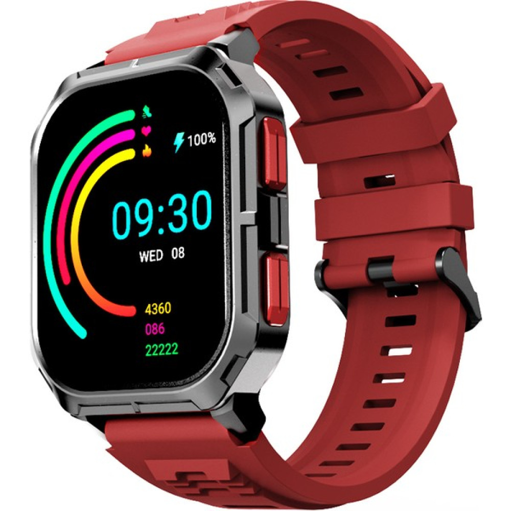 HiFuture Ultra3 Bluetooth 5.2 IP68 Su Geçirmez 2.01 inç Always On Display Nabız Spor Kan Oksijen Takibi iOS&Android Uyumlu Akıllı Saat 52mm Kırmızı Diğer Fiyatı