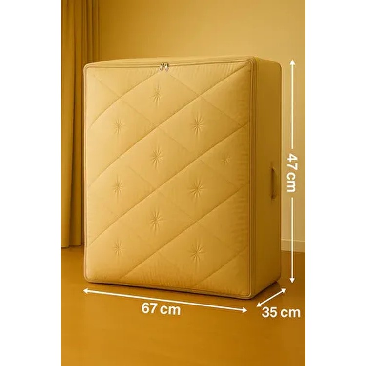 Hig Home Maxi Boy Şeffaf Hurç 47x67x35 cm Yorgan, Battaniye ve Kıyafet Saklama Çantası - Bej - 30 x 30 - 1 Adet Yorgan Fiyatı