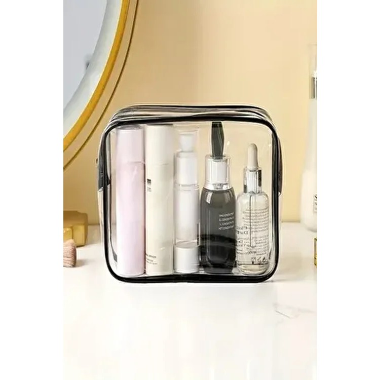 Hig Home Siyah Renk Su Geçirmez Polyester Makyaj ve Organizer Düzenleyici Seyahat Çantası Makyaj Çantası Fiyatı