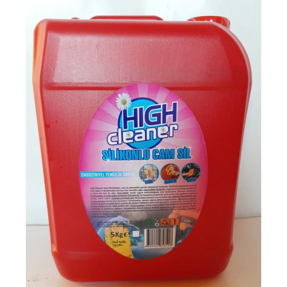 High Cleaner Silikonlu Cam Sil 5 Lt Temizlik Malzemeleri Fiyatı