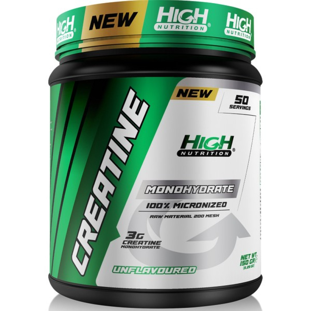 High Nutrition %100 Micronized Creatine Monohydrate 150 gr 50 Servis 1 Serviste 3 gr Kreatine Sporcu Besinleri Fiyatı
