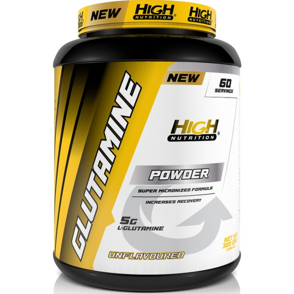 High Nutrition Glutamin Glutamine 300 Gr - Aromasız - 60 Servis - 1 Serviste 5000mg - -- Amino Asit Fiyatı